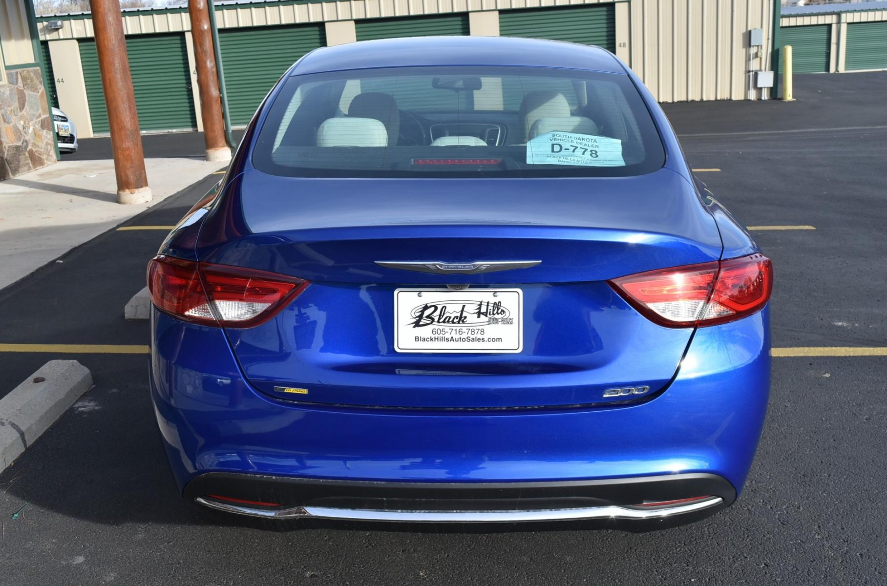 2016 Blue /Beige Chrysler 200 Limited (1C3CCCABXGN) with an 2.4L 4 Cyl Multiair engine, 9-Speed Automatic transmission, located at 1600 E Hwy 44, Rapid City, SD, 57703, (605) 716-7878, 44.070232, -103.171410 - Photo #6
